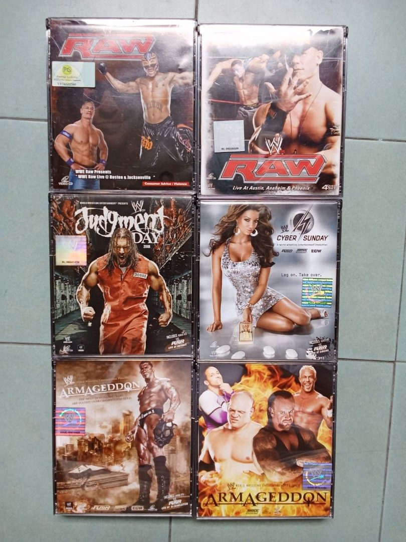 Wwe dvd n vcd, Hobbies & Lifestyle, Music & Media, CDs & DVDs on