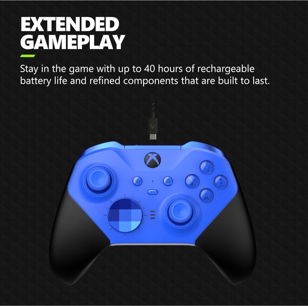Xbox Elite Series 2 Core Wireless Gaming Controller (Category: Controllers) located in Lipa City. Submitted by webhiker (Listing ID 1342536068, Image 3). Description: Brand New Xbox Elite Series 2 Core Wireless Gaming Controller – Blue – Xbox Series X|S, Xbox One, Windows PC, Android, MacOS and iOS Available for Meet-up or Delivery care of buyer Payment Mode: GCASH or Bank Transfer/Deposit (BPI or Metrobank) FREEBIES: Metal Paddles (pls see pictu
