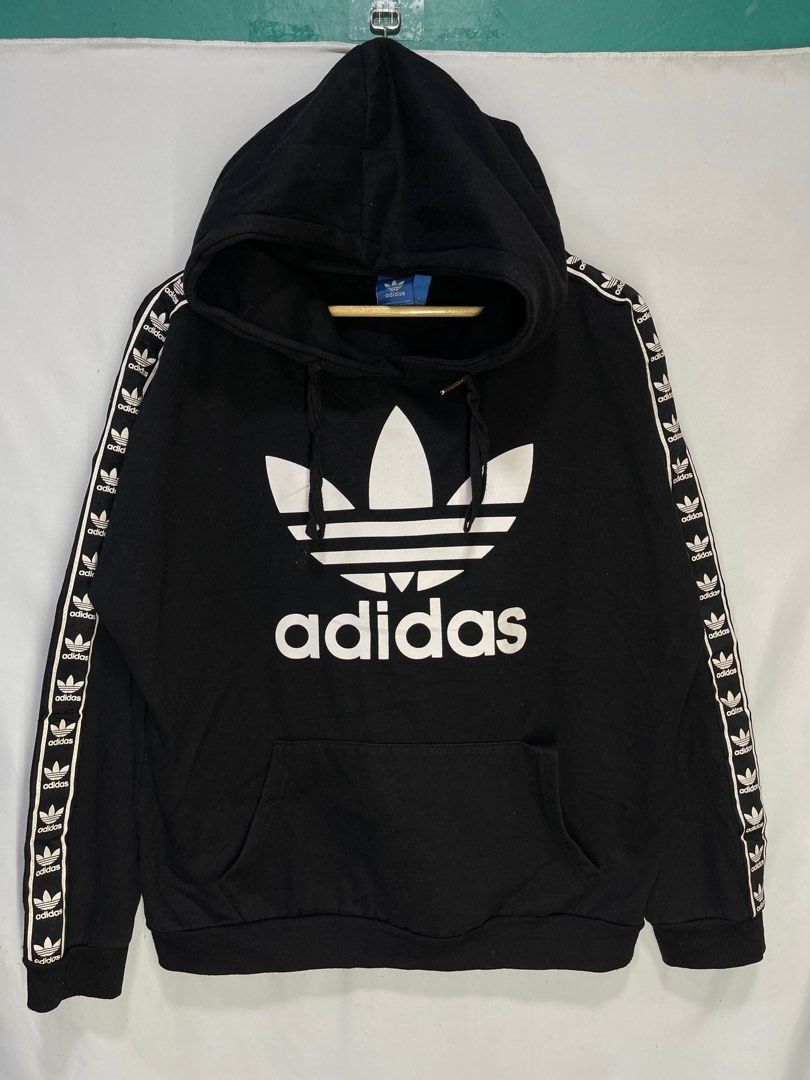 Adidas taped hoodie top