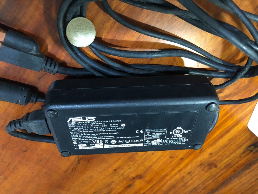 Asus Gaming LAptop Charger (Category: Chargers) located in Tanay. Submitted by miabernardine (Listing ID 1339387769, Image 1). Description: For Sale Asus Gaming Laptop Charger 19.5 Volts, 7.7 Amp.