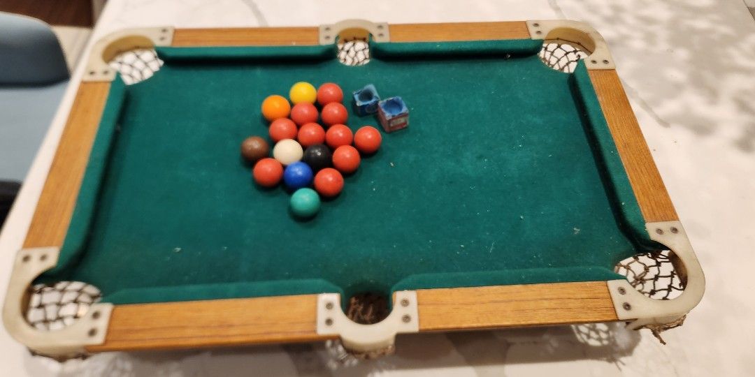 Billiard table toy (Category: Kids Toys) located in San Juan City. Submitted by dailydealsphest2010 (Listing ID 1339489554, Image 2). Description: 21 x 13 inches.