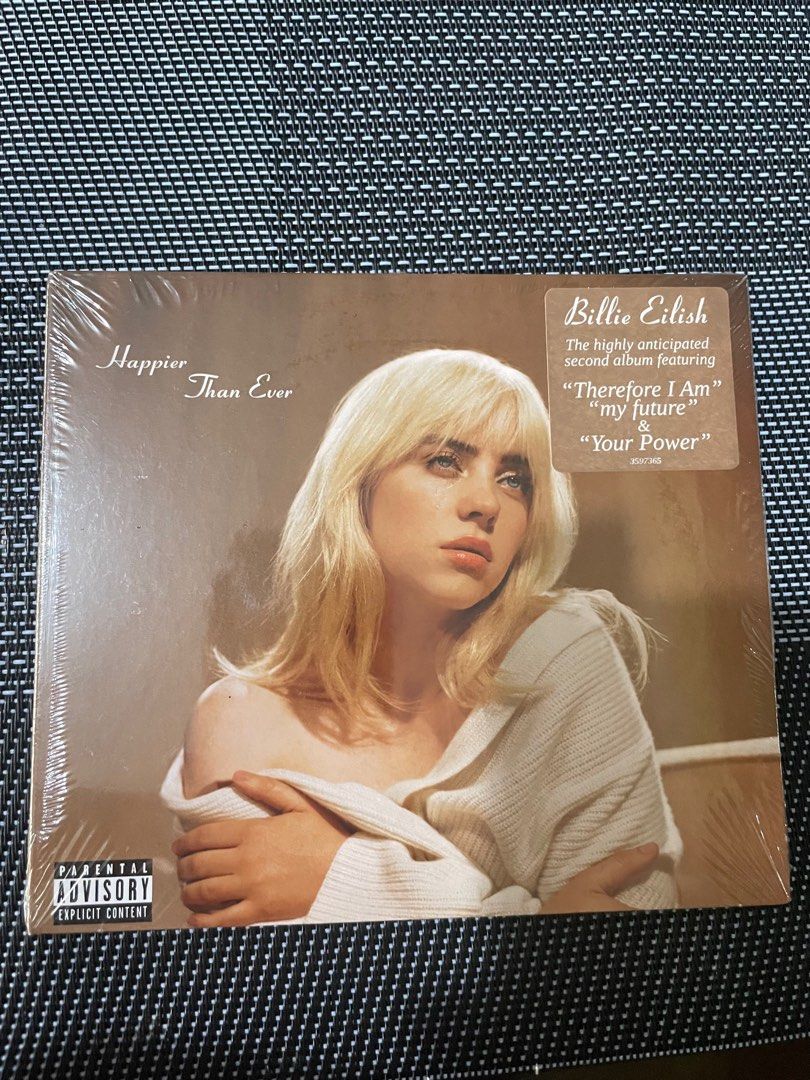 Billie Eilish Happier Than Ever CD (Category: CDs & DVDs) located in Manila. Submitted by stefandraboutique (Listing ID 1339405869, Image 1). Description: last one! 🤍.