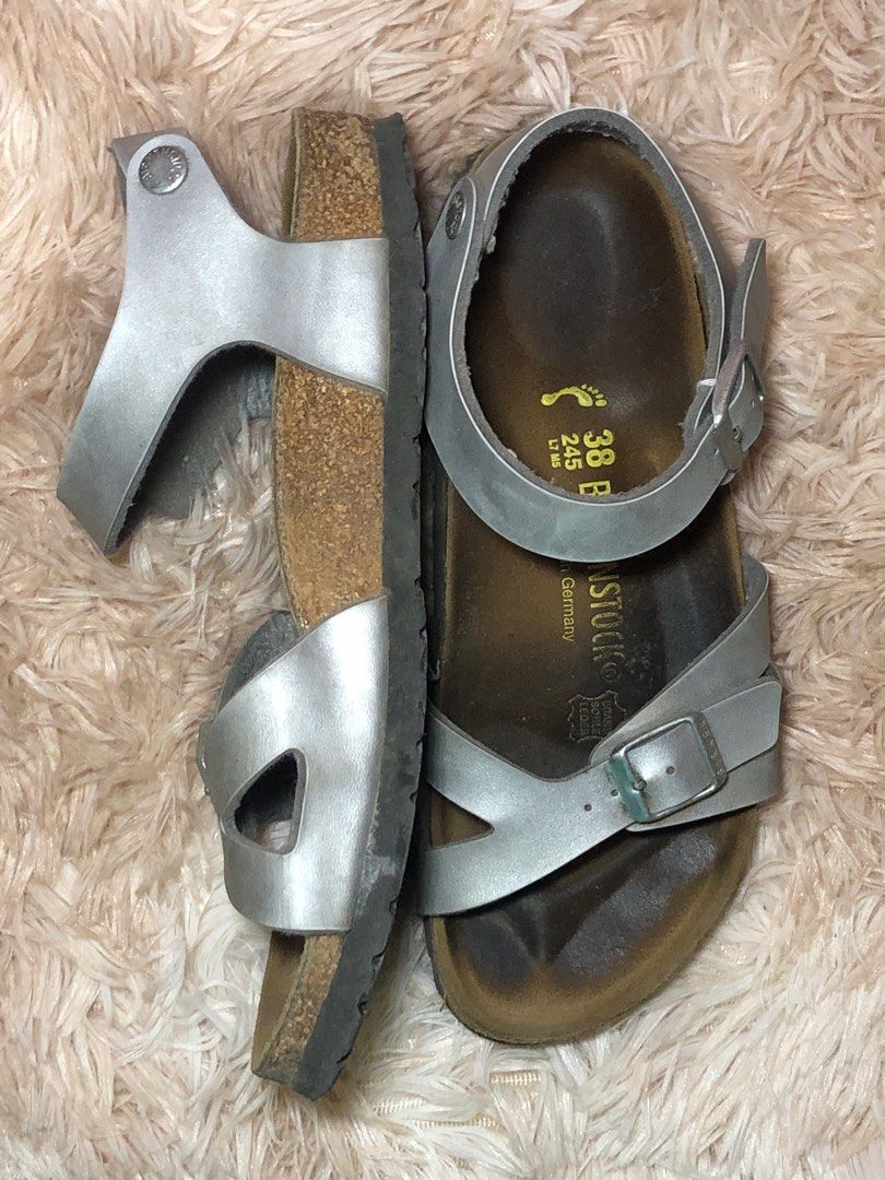 Birkenstock Rio Silver Ankle Strap Sandals (Category: Flats & Sandals) located in Consolacion. Submitted by plum_alys (Listing ID 1339544174, Image 3). Description: 📍Location: Cebu‼️ •Birkenstock Rio Silver Ankle Strap Sandals -Size: 38 women -Flaws are seen on pics uploaded -No cod! Payment First -Mode of Payment: Seabank -Mode of Delivery: J&T.