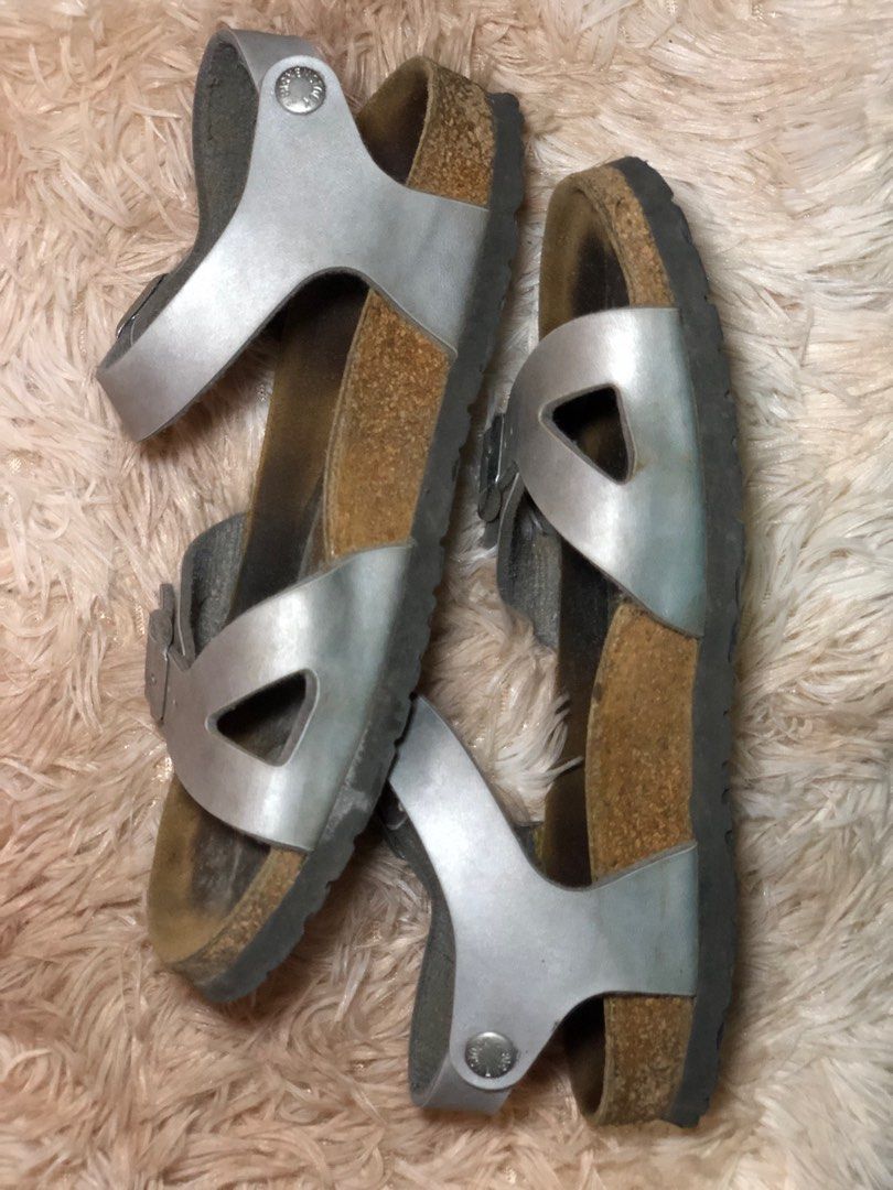 Birkenstock Rio Silver Ankle Strap Sandals (Category: Flats & Sandals) located in Consolacion. Submitted by plum_alys (Listing ID 1339544174, Image 2). Description: 📍Location: Cebu‼️ •Birkenstock Rio Silver Ankle Strap Sandals -Size: 38 women -Flaws are seen on pics uploaded -No cod! Payment First -Mode of Payment: Seabank -Mode of Delivery: J&T.
