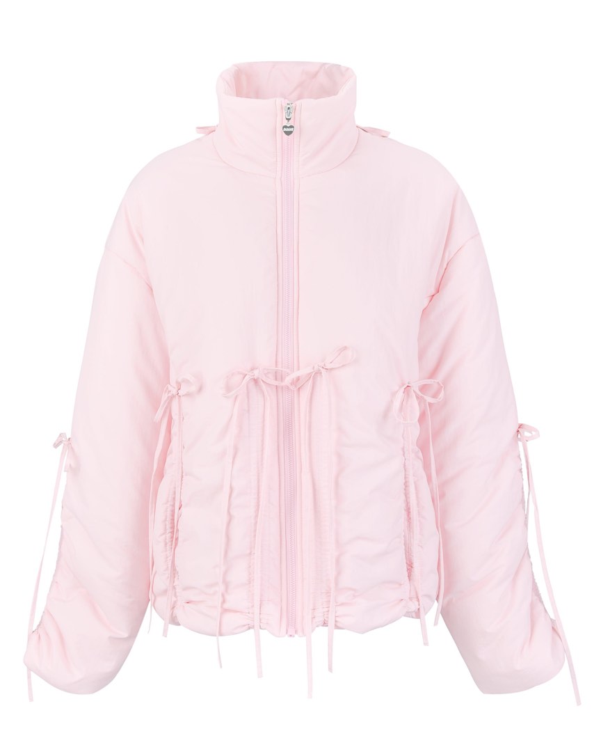 BN] My Mum Made It Puffer Bow Jacket in Pink, Women