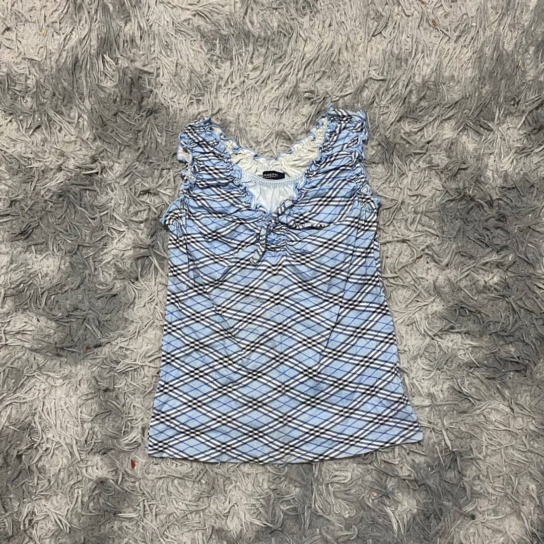 Burberry Blue Tank Top (Small)