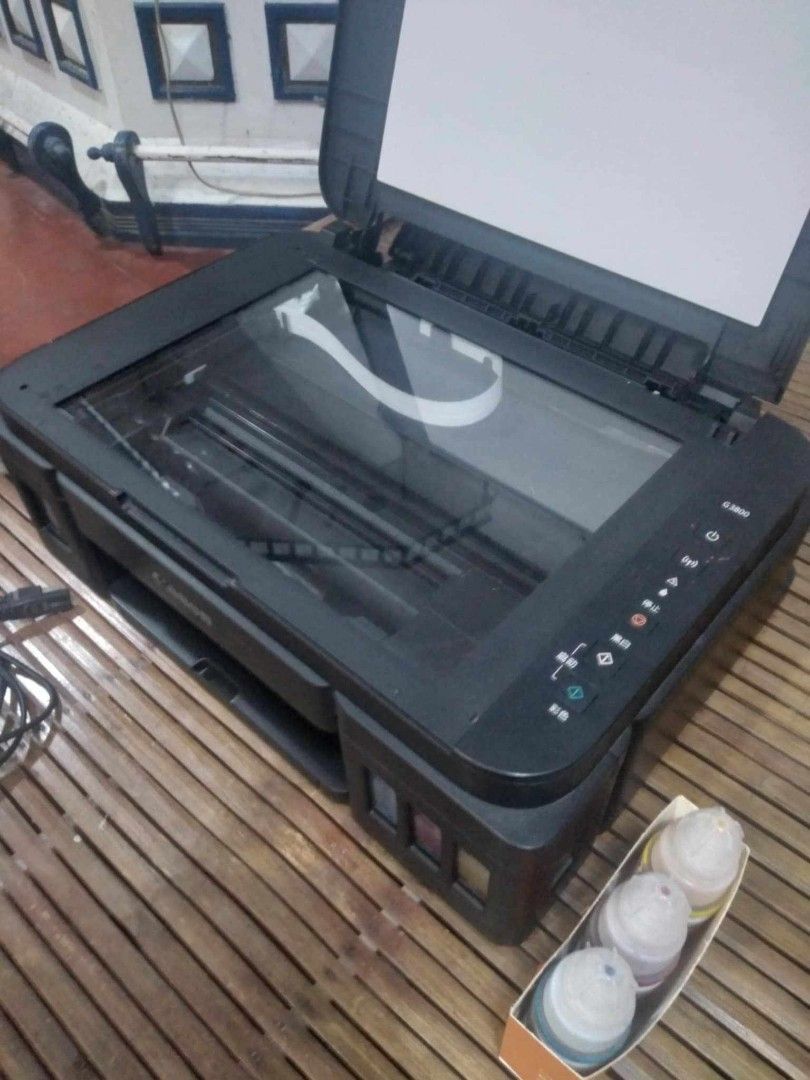CANON PIXMA G3000 Printer (Category: Printers, Scanners & Copiers) located in Manila. Submitted by aisatmalaz37469 (Listing ID 1339523994, Image 3). Description: 📍Canon PIXMA G3000 Printer ◽Almost New ◽Maganda print ◽with ink bottle 📌Issue: Nag Service Mode kayo nalang mag pa re-program, 📌Price: 2,300 fix 📍If malayo sagot nyo shipp 🛻Shipp view:Lalamove | Flash | J&T Open for meet-up or pick-up 📍Location: Imus,Cavite 📲Pm for more details..