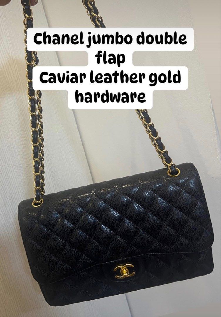 Chanel double flap bag (Category: Luxury Bags & Wallets) located in Pasig City. Submitted by plslovemeagain (Listing ID 1339459959, Image 1). Description: Caviar leather.