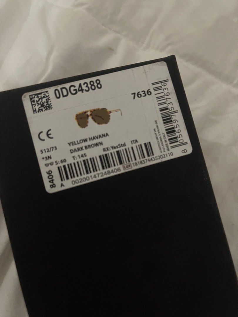 Dolce & Gabbana Sunglasses / Shades (Category: Sunglasses & Eyewear) located in Cainta. Submitted by declutter.bby (Listing ID 1339506442, Image 3). Description: Bought from Spain as pasalubong; extra Never worn, complete inclusions :).