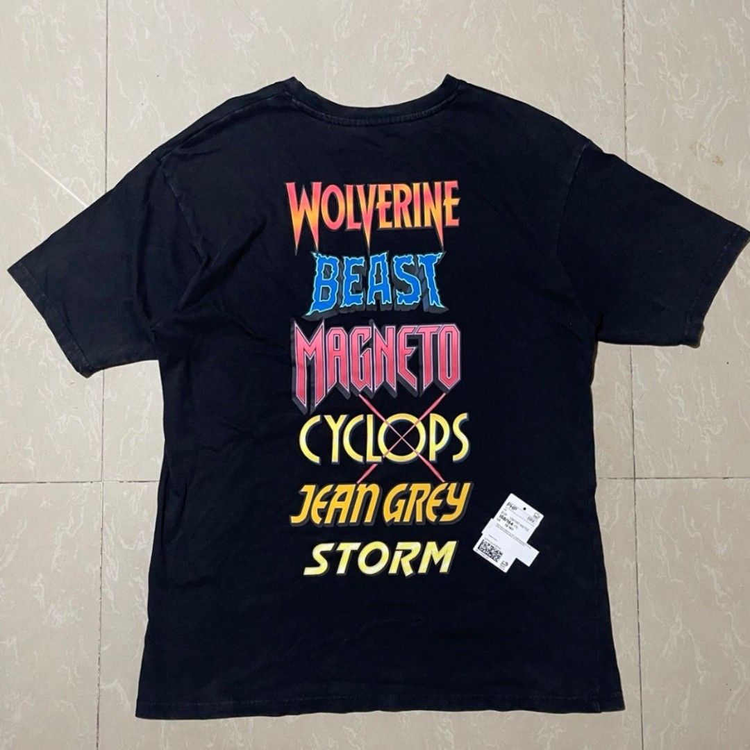 H M x X Men Printed T Shirt Men s Fashion Tops Sets Tshirts Polo Shirts on Carousell