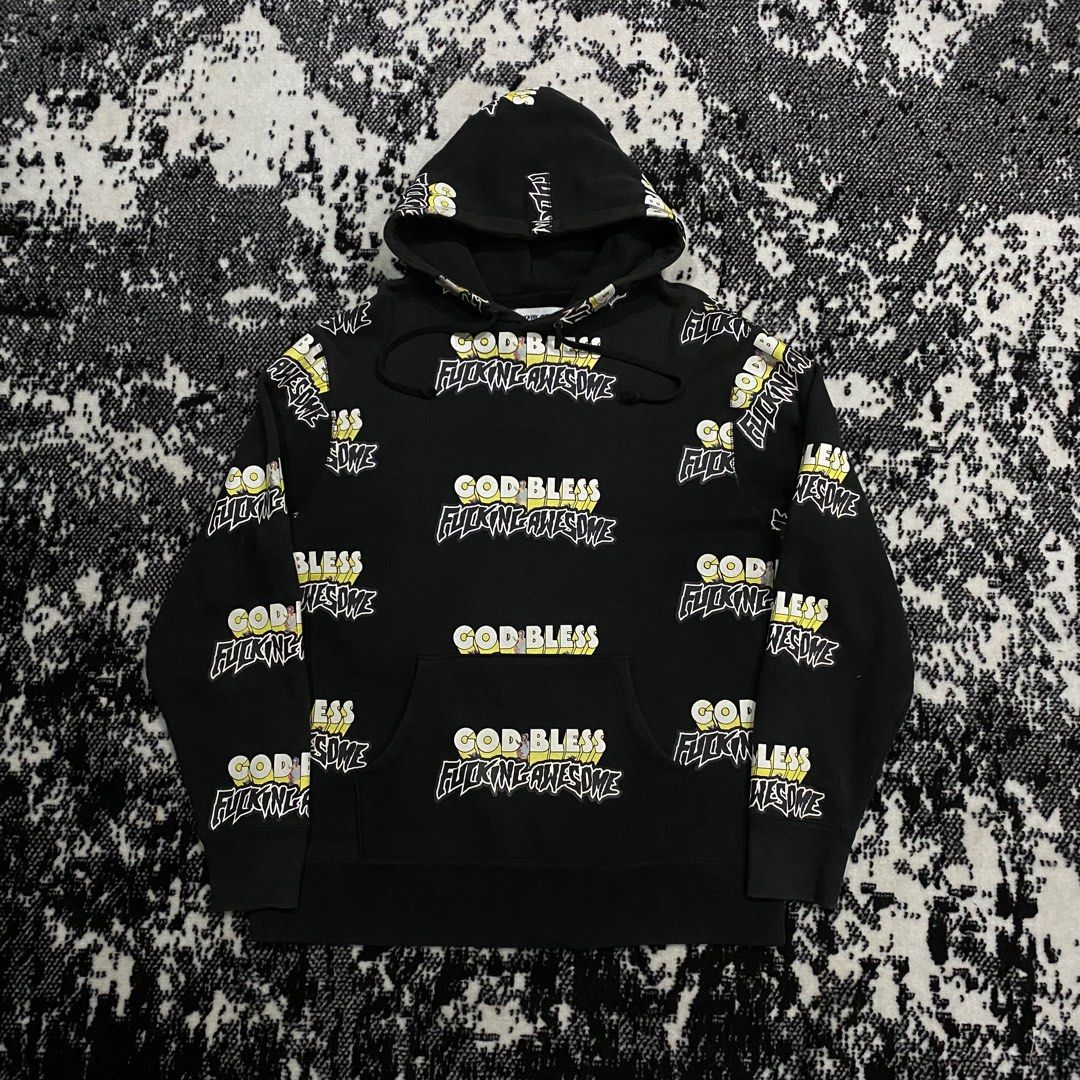 トップス Fucking Awesome Godbless FUCKING AWESOME GOD BLESS FA HOODIE！！！ : Eightys Antiques