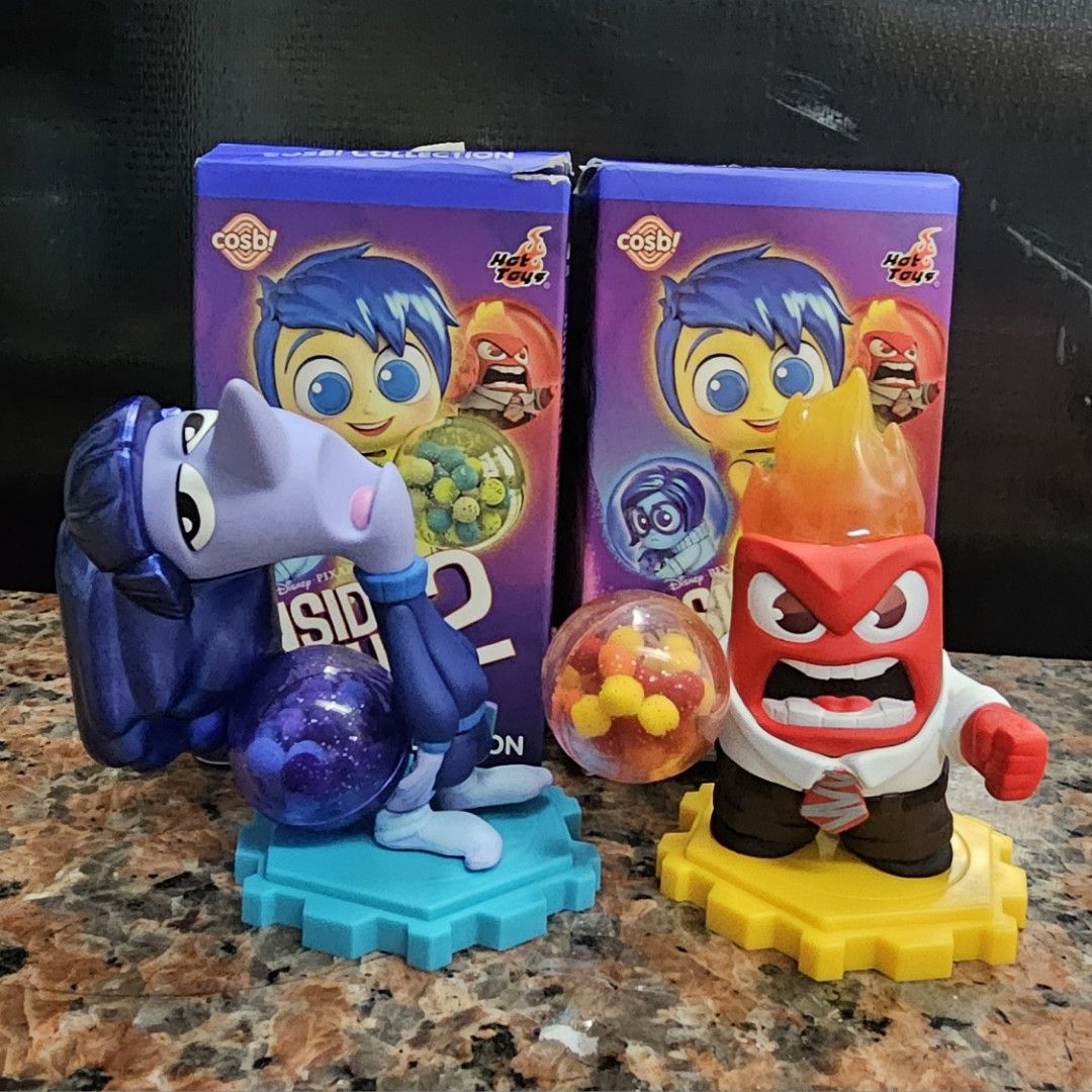 Inside Out Cosbi Set Anger and Ennui (Category: Designer & Blind Box Toys) located in Quezon City. Submitted by once.funko (Listing ID 1339500119, Image 1). Description: Inside Out Cosbi Set Anger and Ennui Please read before inquiring via chat > Last price posted > Complete inclusions (figure, box, foil, card) > Sold as set ONLY > Location: Cubao, QC > Same day delivery or GGX delivery.