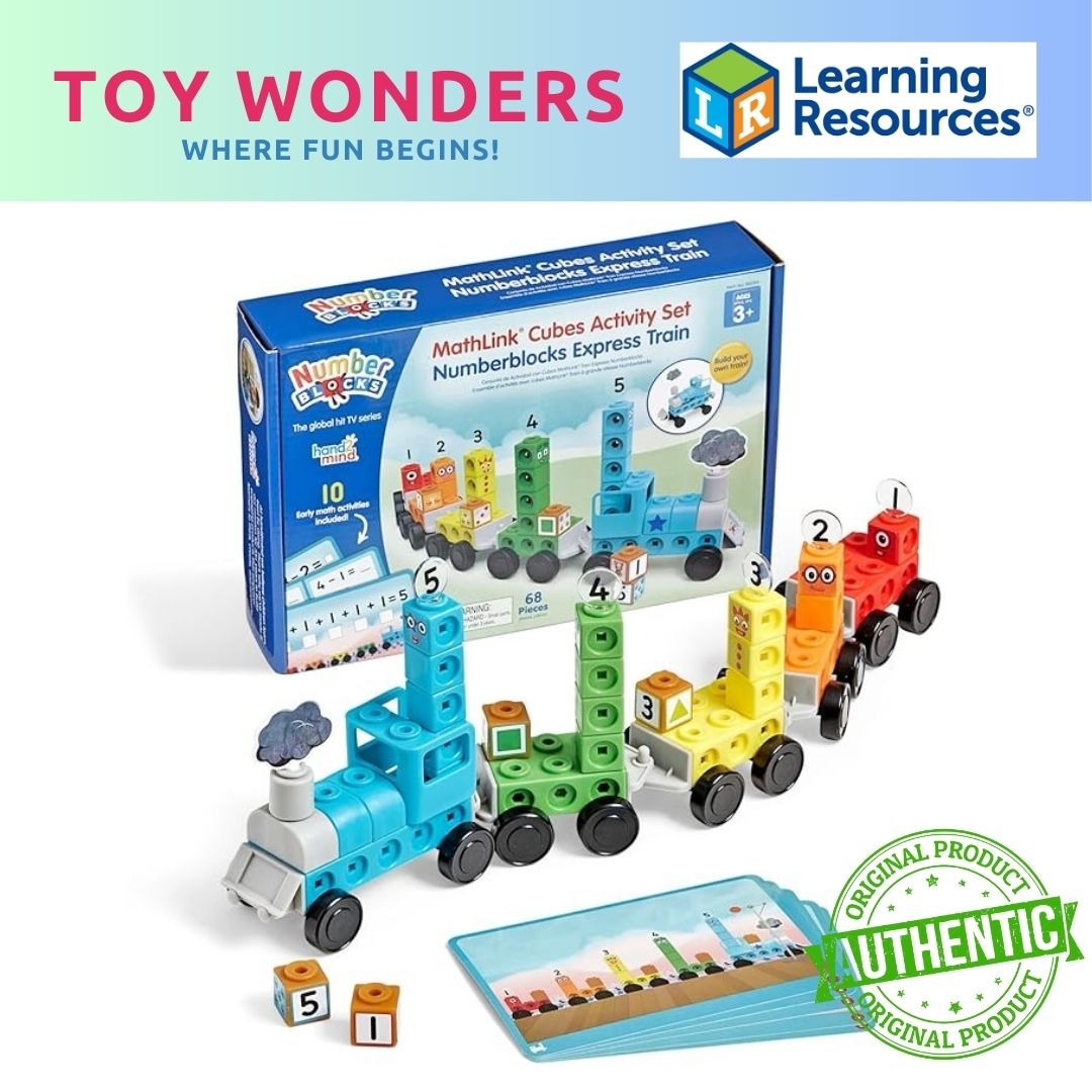 Learning Resources MathLink Cubes Activity Set Numberblocks Express ...
