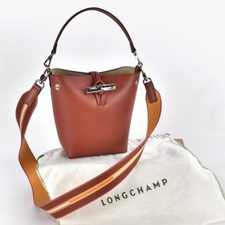 Longchamp Roseau Bucket Bag with Guitar Strap