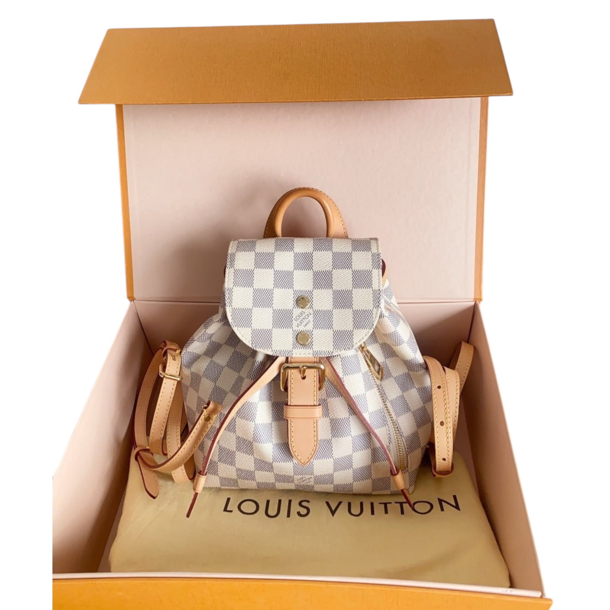 Louis vuitton backpack damier azur cheap
