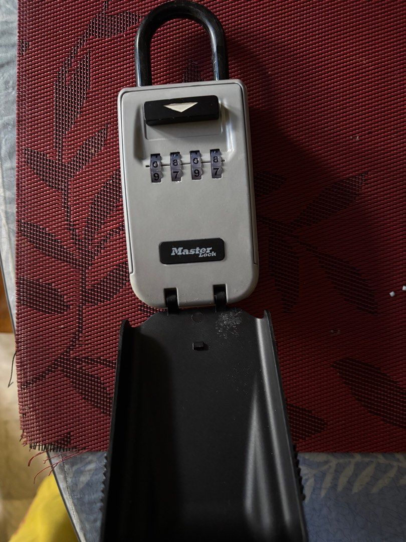 MASTERLOCK Set your own combination lock (Category: Locks, Doors & Gates) located in Caloocan City. Submitted by darigold1 (Listing ID 1339372632, Image 2). Description: Used only a few times.. can be hanged in doorknobs to secure the key.. Light up dials for better visibility .