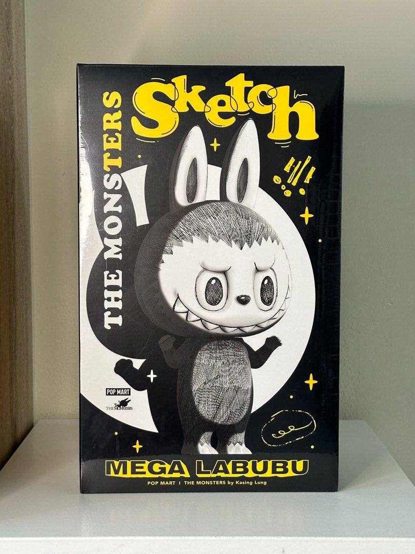 Mega LABUBU sketch 400% Pop mart | The monsters! 100% Authentic