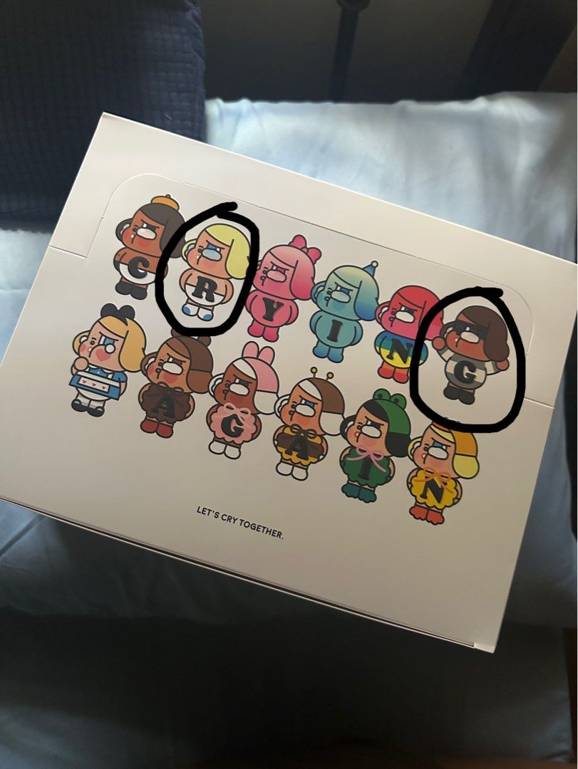 Popmart Crybaby: Crying Again Series (Category: Designer & Blind Box Toys) located in Mandaluyong City. Submitted by adayo (Listing ID 1337647926, Image 1). Description: Selling Crying Again series Open box, sealed foil Baby blonde - 550 The robber - 500 Baby brown - SOLD Heartless girl - SOLD Star boy - SOLD RFS: Bought as a whole set from the orange app (Popmart's official store) but only got our prios 😅 Will send photo/s for proof 😊 MOP: gca