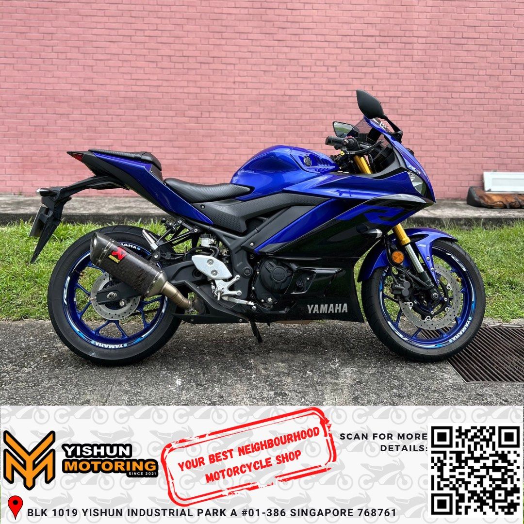PRE OWNED UNIT YAMAHA YZF R3 USED UNIT R3 R3 YAMAHA SINGAPORE 300 CC USED 2A SPORT BIKE Motorcycles Motorcycles for Sale Class 2A on Carousell