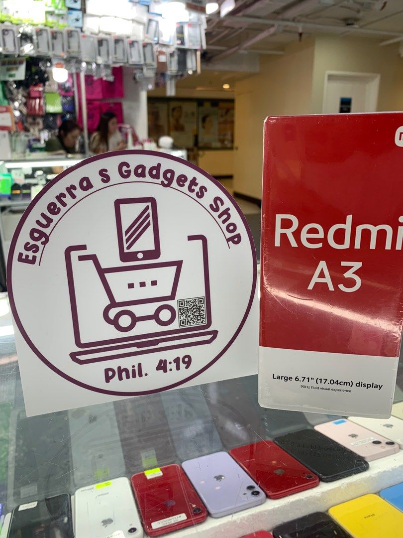 Redmi A3 brandnew (Category: Xiaomi) located in San Juan City. Submitted by happyday_01 (Listing ID 1339459271, Image 2). Description: Payment Methods; ❗️COD lalamove/Grab/Mr. Speedy ❗️Gcash ❗️BDO transfer ❗️BPI transfer ❗️UnionBank transfer #Godbless #staysafe PM or Call more inquiry 📩 Esguerra’s Gadgets Shop 📍2ndfloor Aquarium area Bridgeway Greenhills Shopping Center San juan ☎️ 09054599272 | 09161512911 .
