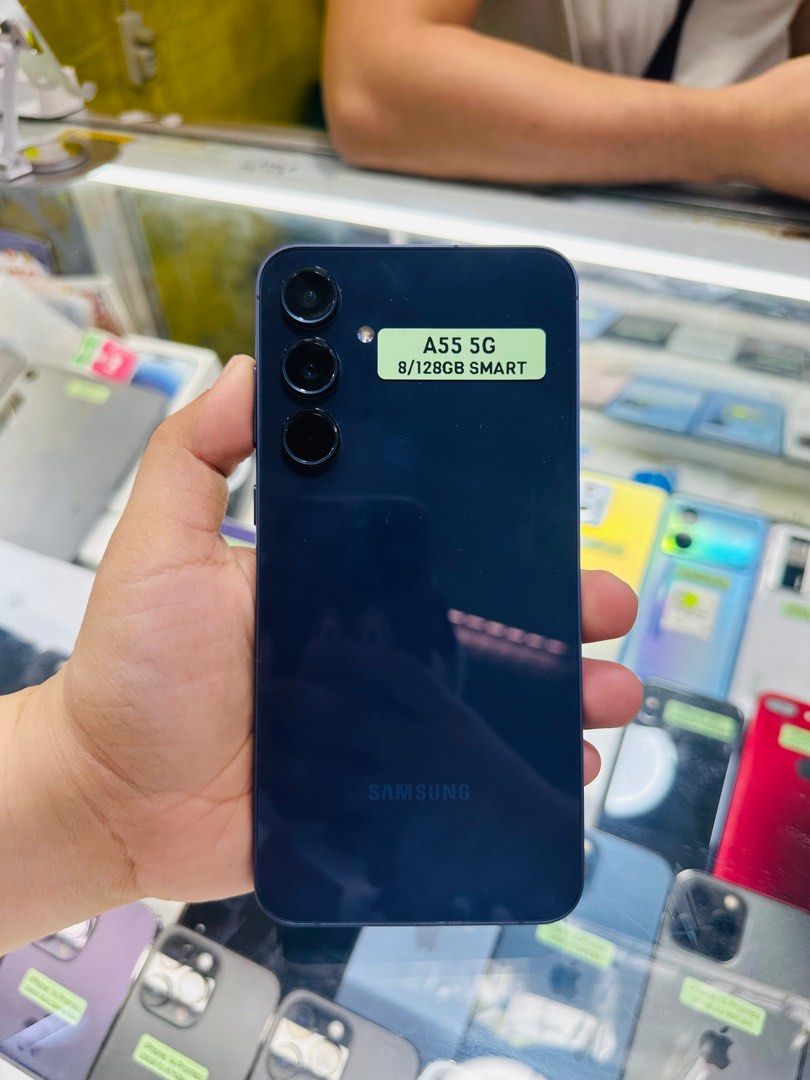 Samsung A55 5G 128gb Smartlocked (Category: Samsung) located in San Juan City. Submitted by javedsgadgetshop (Listing ID 1339385263, Image 1). Description: OPEN FOR INSTALLMENT VIA CREDIT CARD/GGIVES/SPAY/BILLEASE & SWAP/TRADE-IN! BUY AND SELL! Quick Specs : Samsung A55 5G •128gb •NTC Variant •Good batt health •Smartlocked •95% Smoothness •No hidden issue | No Repaired •100% Authentic | Not Refurbished •w/ OEM Charger & store warranty ❣️ - serial