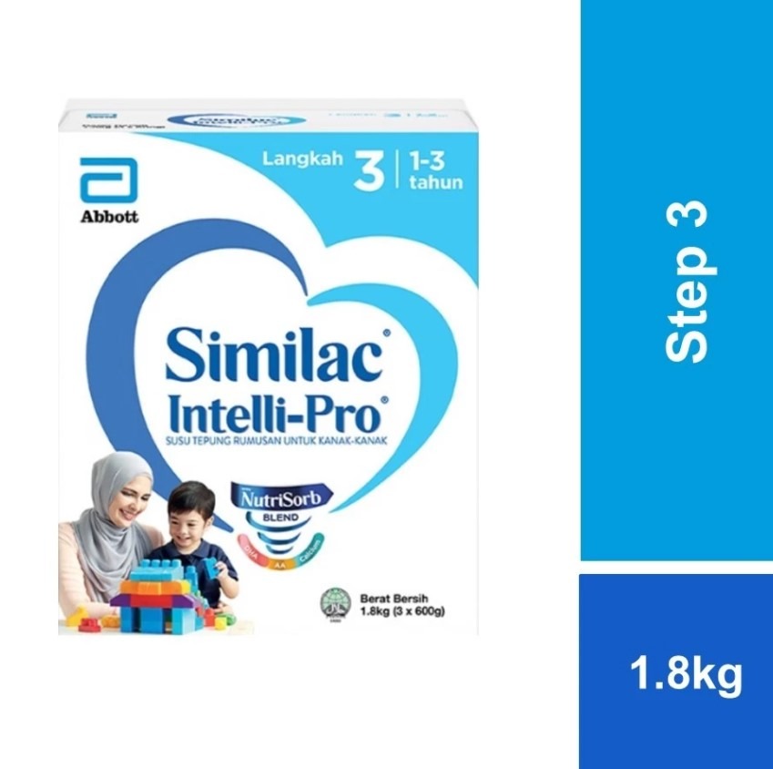 Similac Intelli Pro Step 3 Growing Up Milk Formula BIB (1.8kg), Babies ...