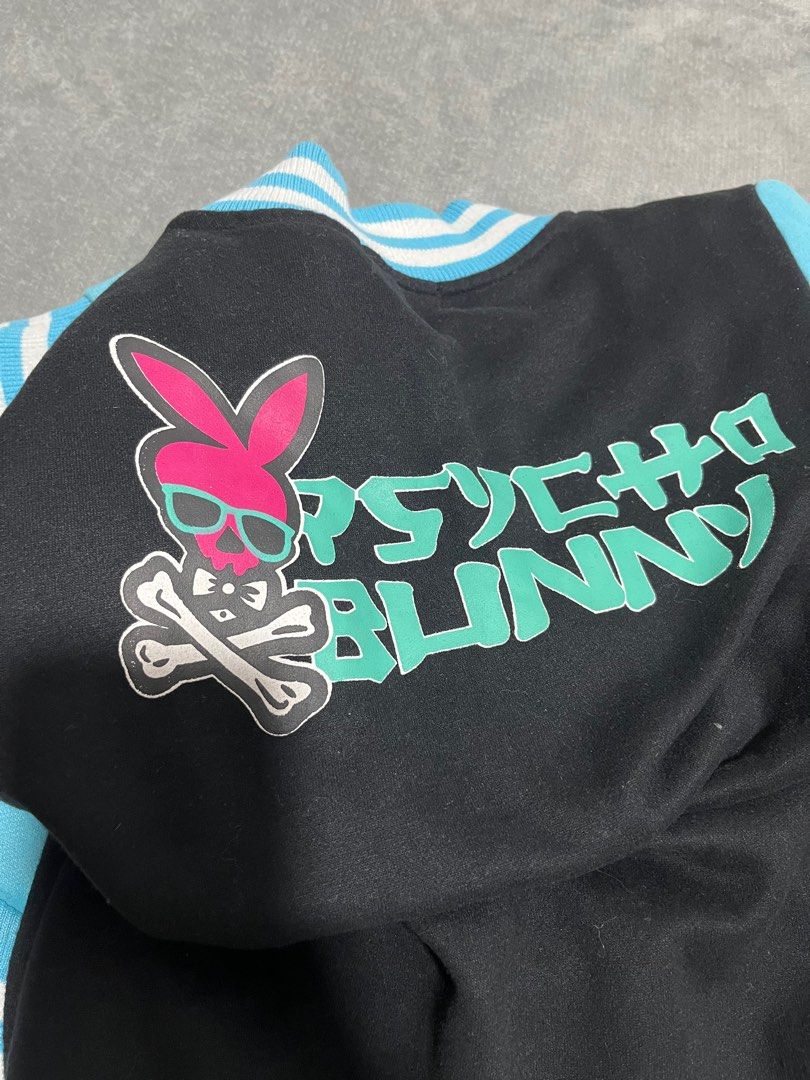 Skull Psycho Bunny Varsity jacket gyaru kidcore soft grunge aesthetic ...