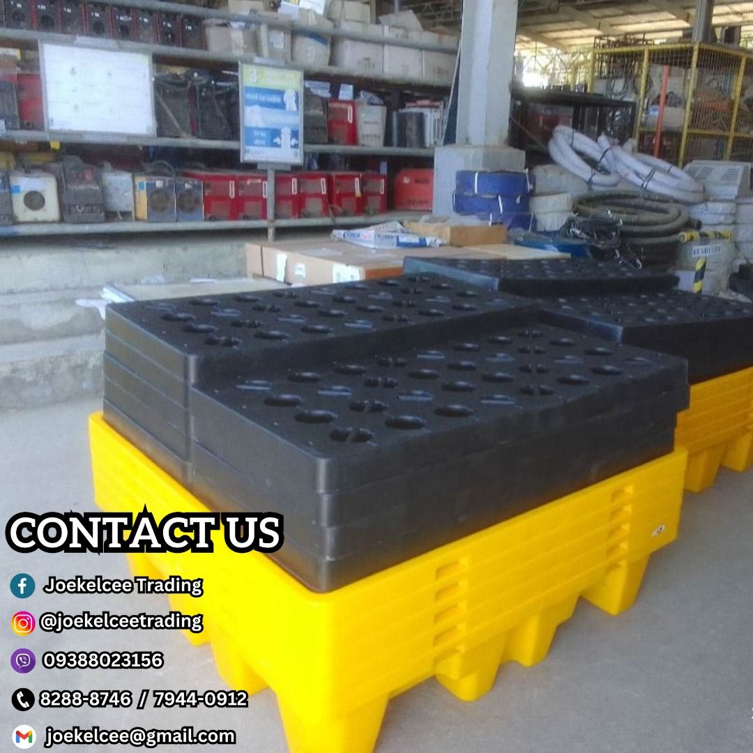 SPILL PALLET (Category: Construction & Building Materials) located in Caloocan City. Submitted by Raincoat_supplier2020 (Listing ID 1339449808, Image 1). Description: • 🏭 Direct Supplier & Manufacturer • 💰 Lowest Price in the Market • 🚚 Fast Delivery • 💬 Free Quotation Available 💯 % Legit Dealer supplier 💯 % guaranteed heavyduty 💯 % nature lover products We Supply All Kinds of Trash bins, Kayak boat, Cooler box, Safety shoes, Ppe’s, Traffi