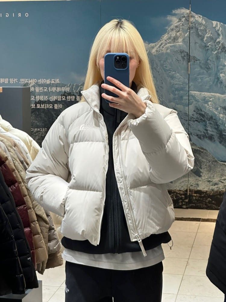 THE NORTH FACE women goose down jacket Loose fit slightly