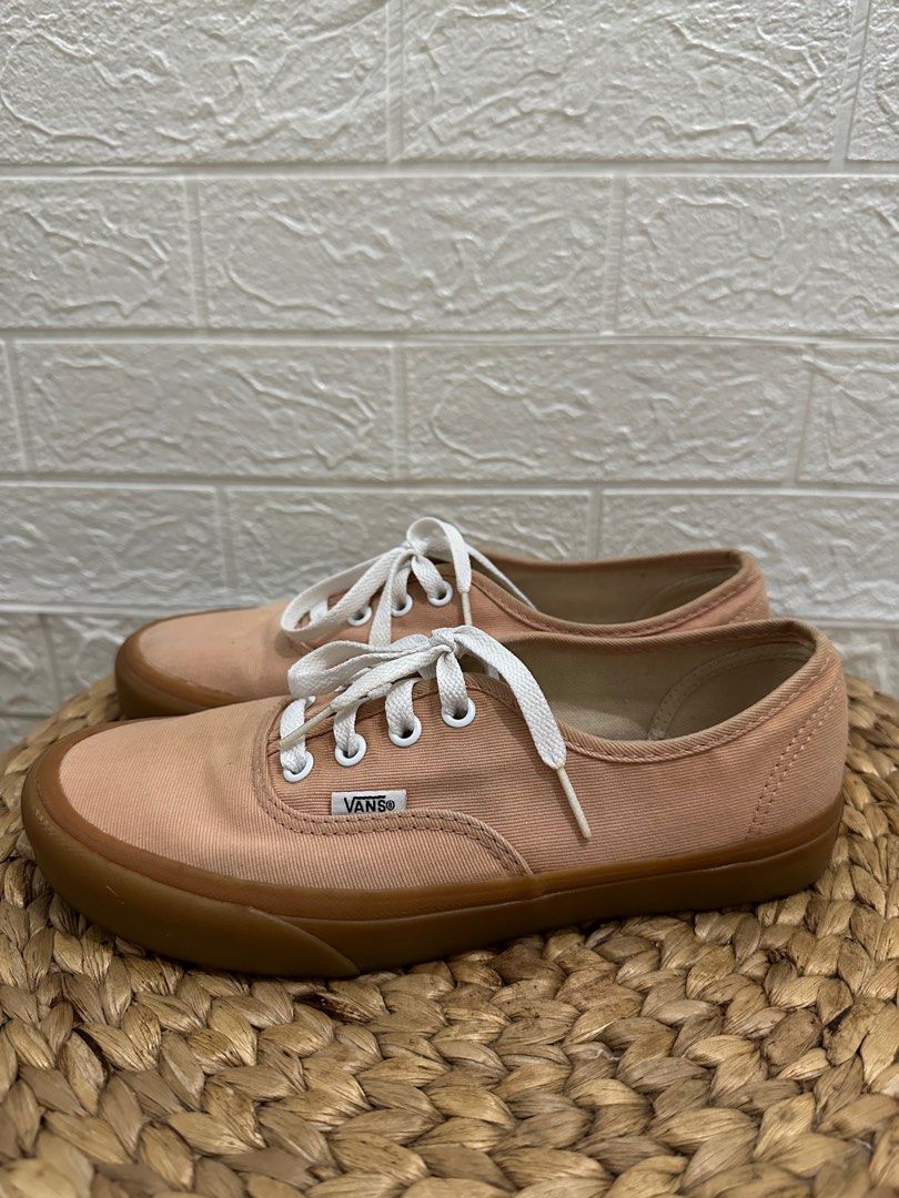 Vans Authentic Sesame Gum Fesyen Wanita Sepatu di Carousell