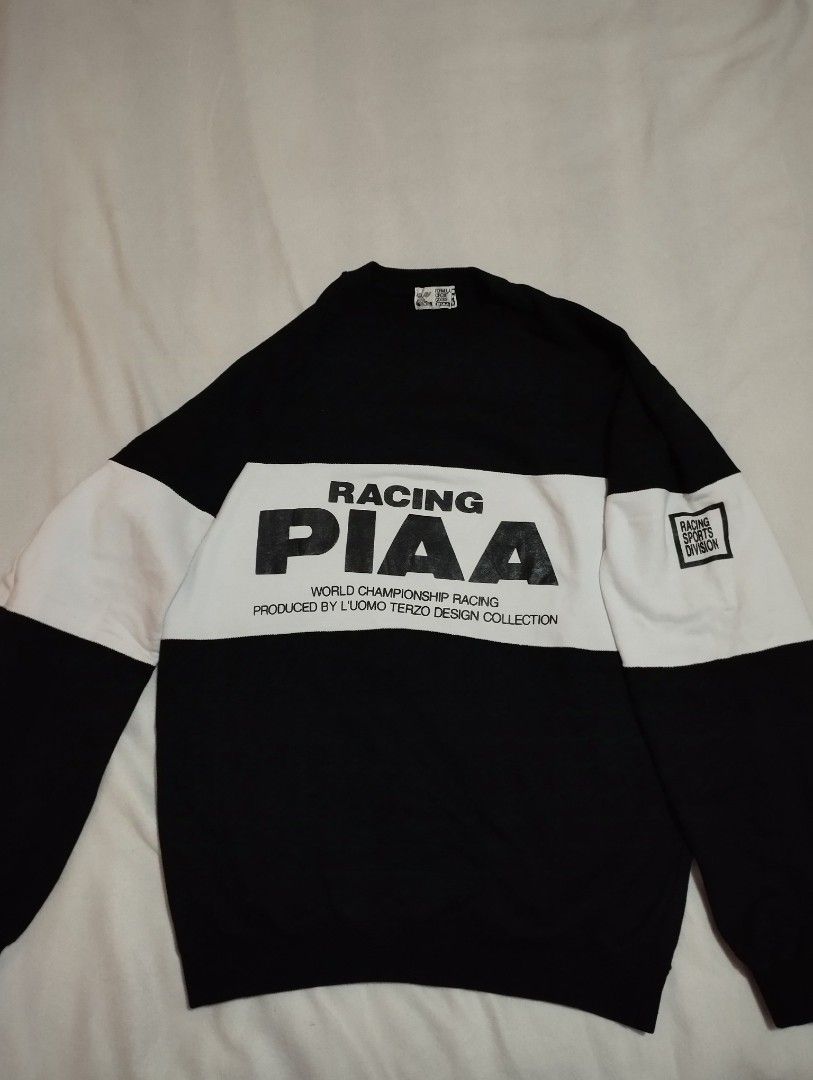 Vintage PIAA Formula 1 sweater (Category: Coats, Jackets and Outerwear) located in Cebu City. Submitted by limeracing (Listing ID 1339502230, Image 1). Description: Vintage PIAA Formula 1 sweater Dimensions: W23xL24 (boxy fit) 9.5/10 condition (no cracks on all prints) - very well kept 👌🏾 Selling for 4500 or your best offer (serious queries only and no lowballers please) MOP: GCash or BPI online transfer 📍Cebu.