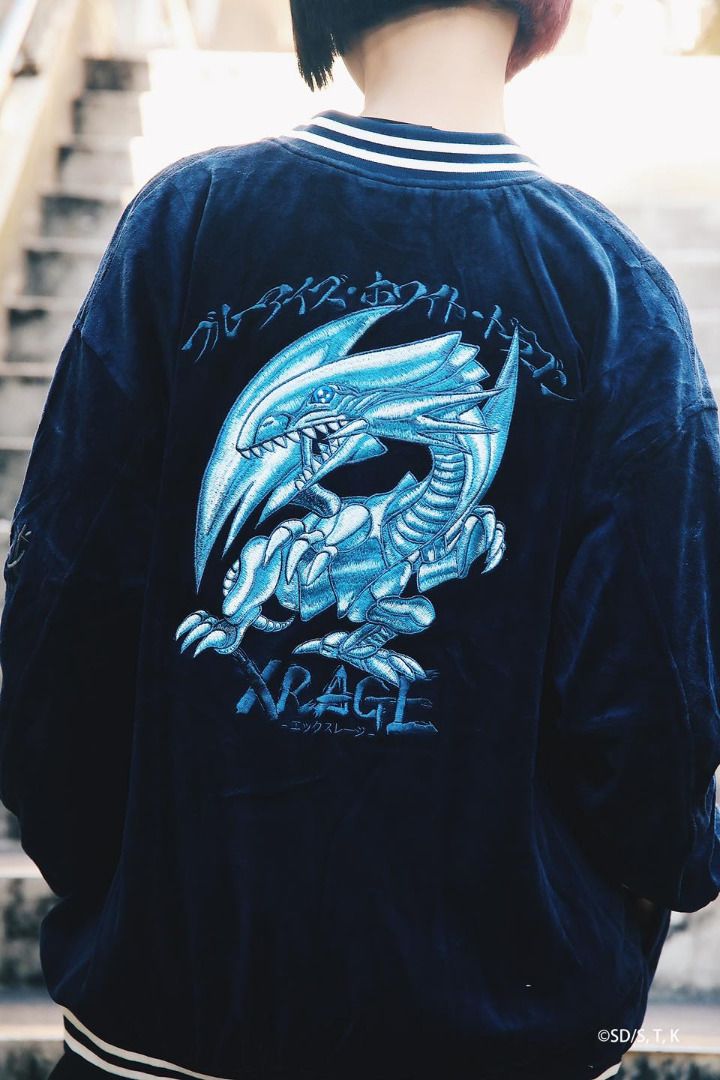 XRAGE 青眼白龍橫須賀刺繡外套遊戲王聯名, 他的時尚, 外套、夾克、大衣