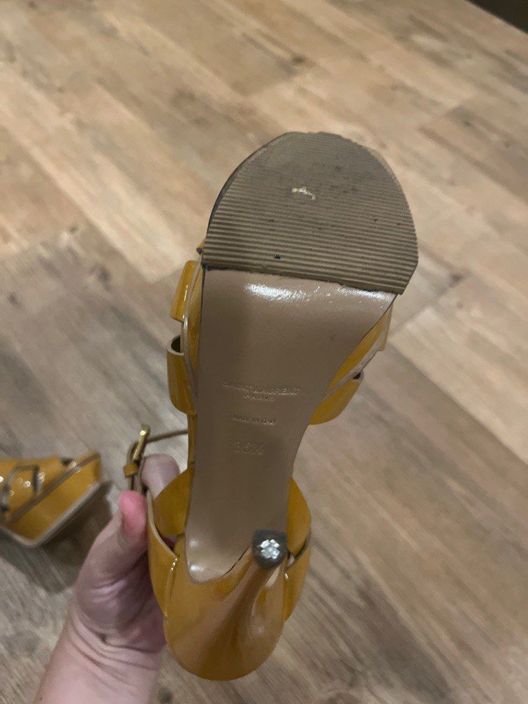 YSL Tribute (Category: Sneakers & Footwear) located in Taguig. Submitted by jitbug55 (Listing ID 1339506484, Image 3). Description: Used a few times only. With heel protector. Comes with box and dustbag. RFS: not using it anymore .