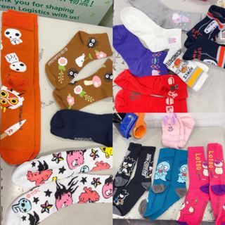 【High-Quality Buyers Zone】［With Order Images & Text Below］💛 Timberland, Japanese Miyazaki, Japanese Sanrio Socks Kiki's Delivery Service Black Cat | Spirited Away Mouse Boon Baby | Howl's Moving Castle Calcifer Socks | Spirited Away No-Face Socks | Lao Su | Sanrio XO / Water Monster / Winnie the Pooh Piglet | Princess Mononoke Socks | Care Bears | Shark Cat | Coal Lump Ghost & Little Totoro Socks64205968495363110