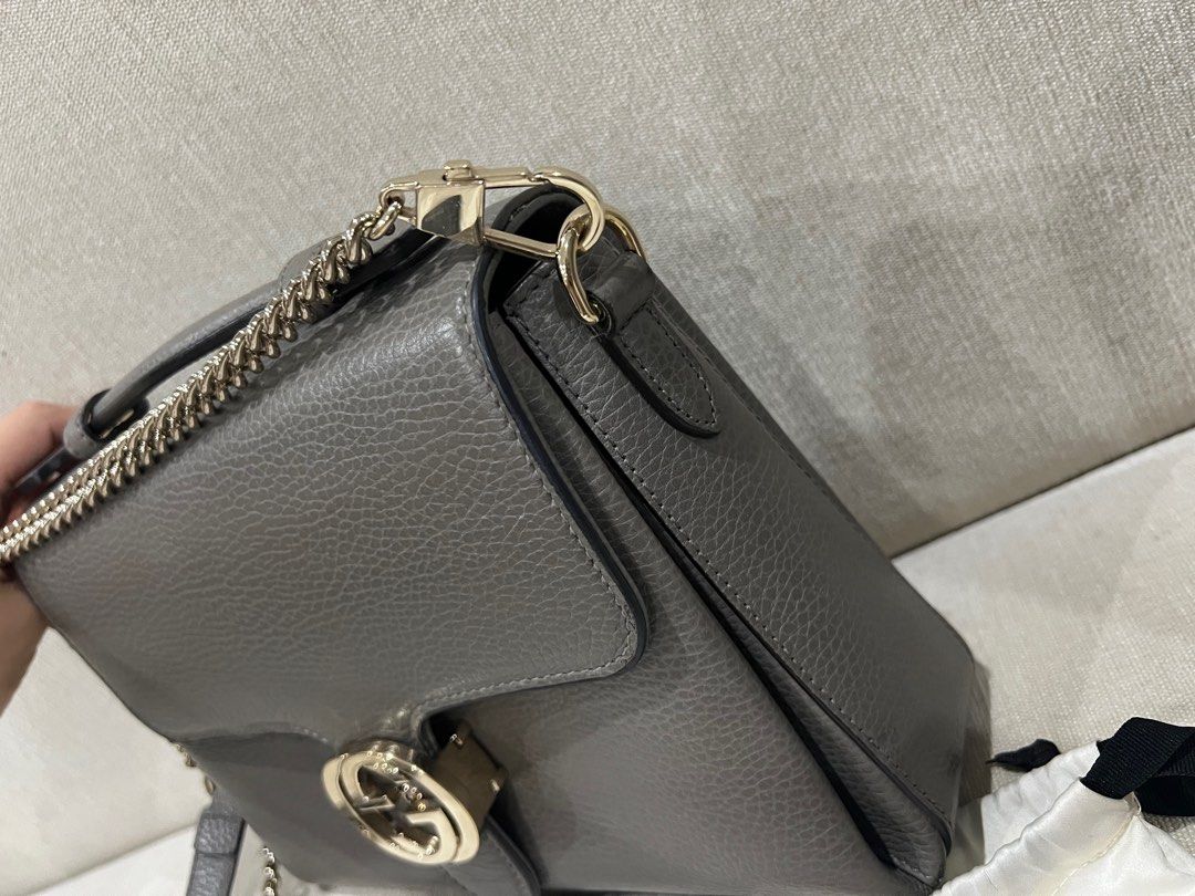 Gucci Interlocking Top Handle Bag (Category: Luxury Bags & Wallets) located in Pasig City. Submitted by jelman (Listing ID 1342731084, Image 2). Description: Rush sale! Personally owned 2 way bag- with chain and top handle Still in very good shape No flaws Comes with care card and dust bag 100% authentic .