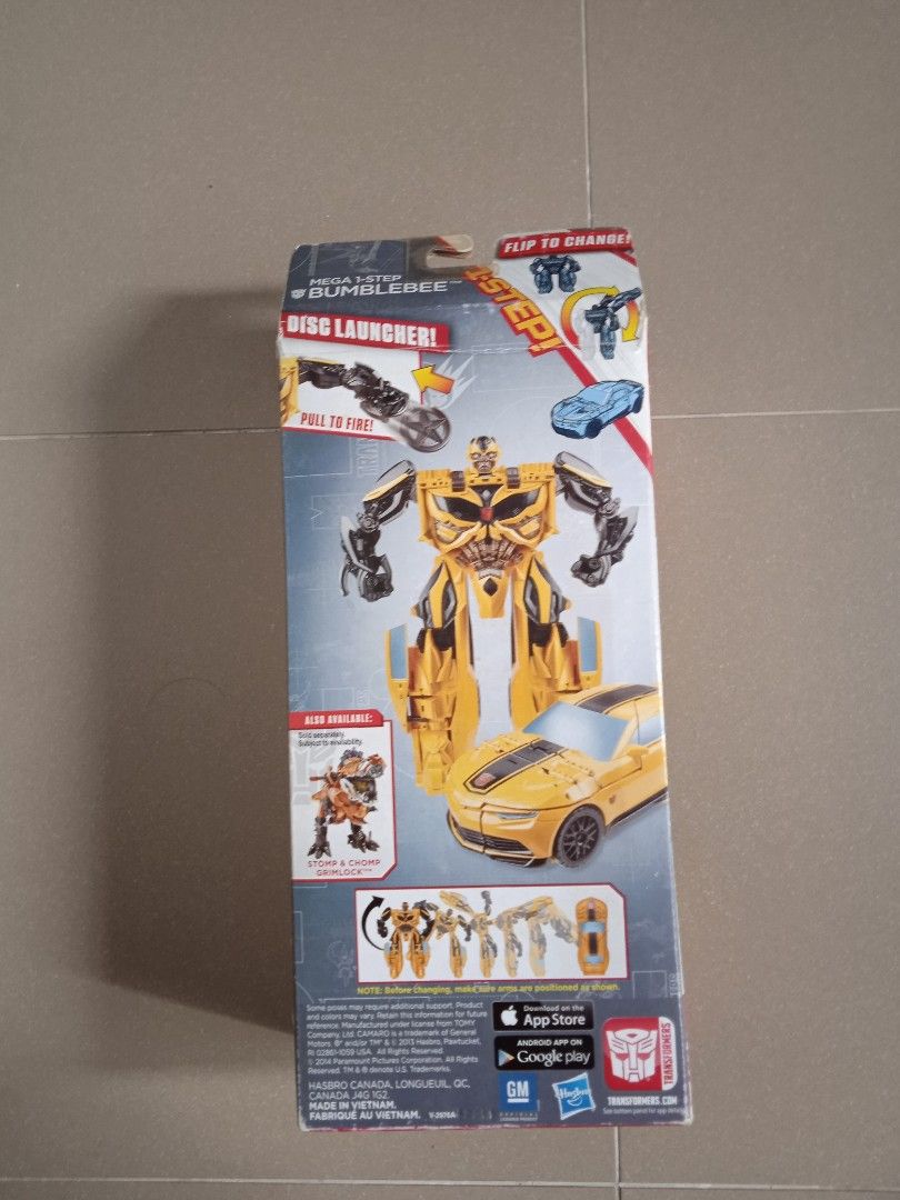 Hasbro Transformer: age of extinction Bumblebee mega step