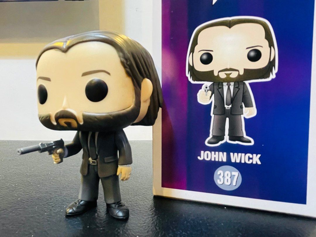 John Wick (Category: Designer & Blind Box Toys) located in Makati City. Submitted by tomypom (Listing ID 1342708282, Image 2). Description: Authentic Brandnew Funko pop John wick 599 pesos only! .