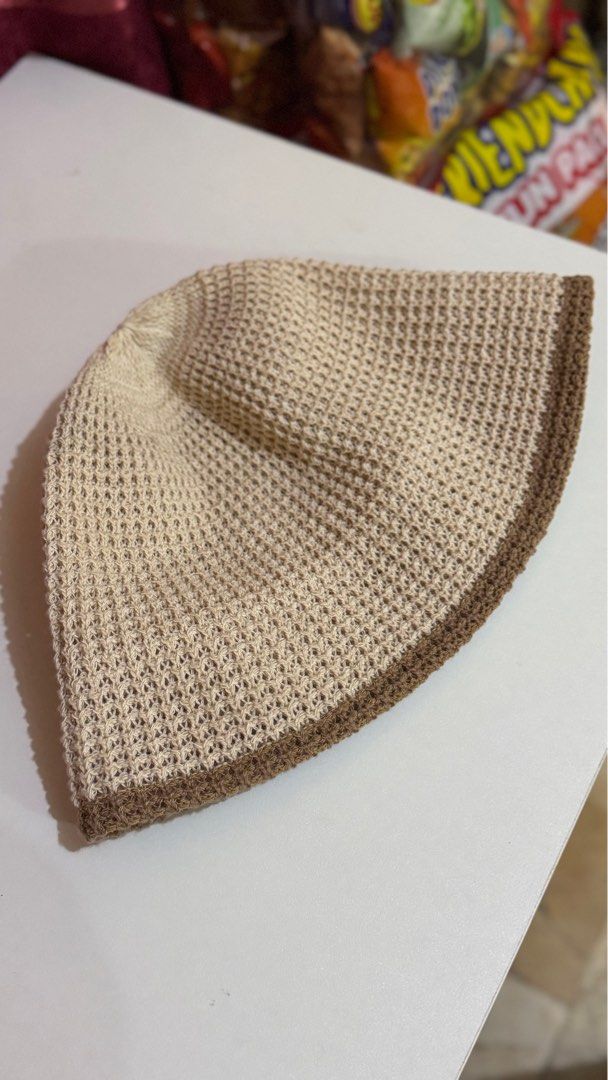 Kultura Knitted Bucket hat (Category: Hats & Beanies) located in Pasig City. Submitted by jennyyy00 (Listing ID 1342780699, Image 1). Description: Selling my once used Kultura knitted bucket hat.
