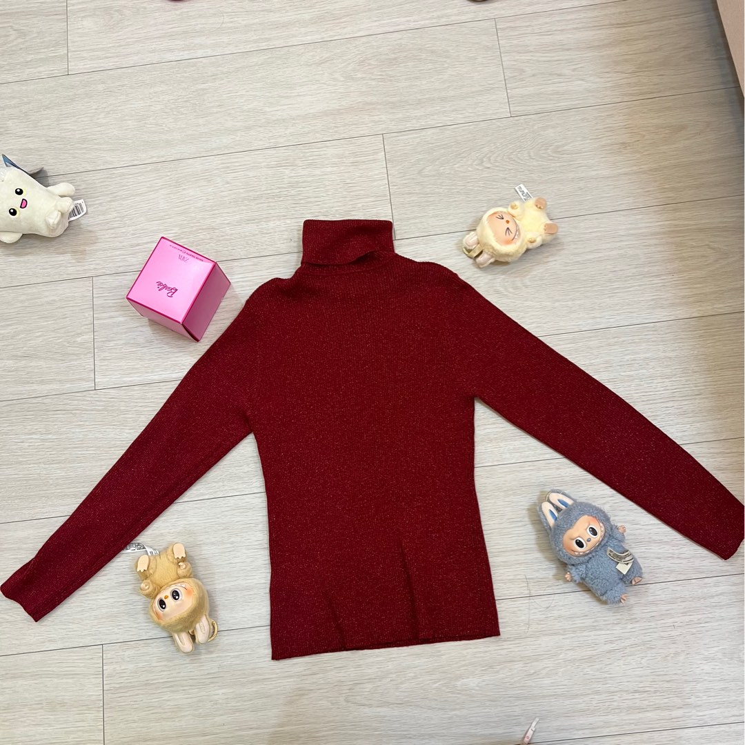 Long Sleeve Turtle Neck w/ Ear Openings Tunic main image 1