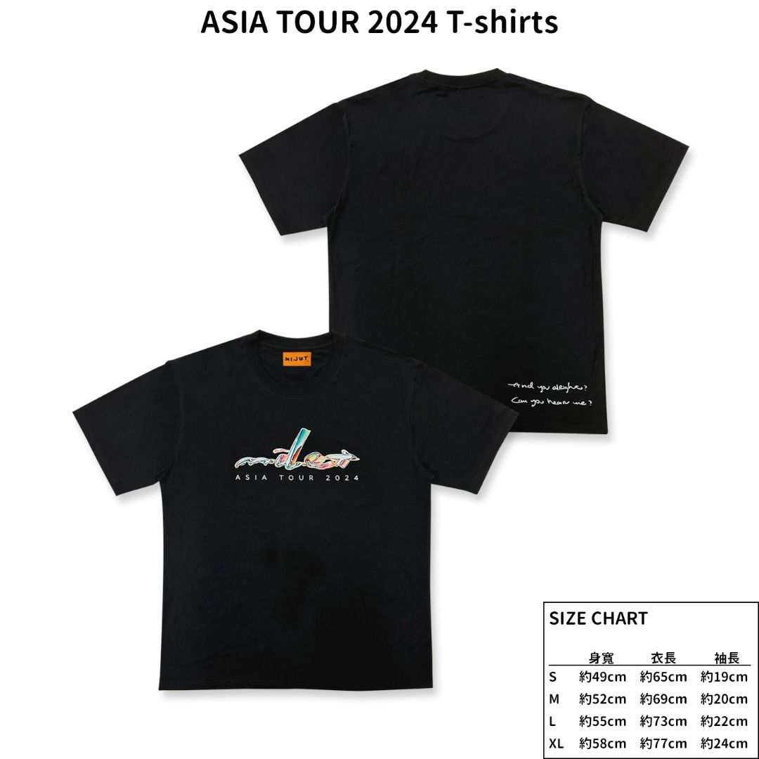 【送料関税無料】 milet ASIA TOUR 2024 T-shirt M size ミュージシャン