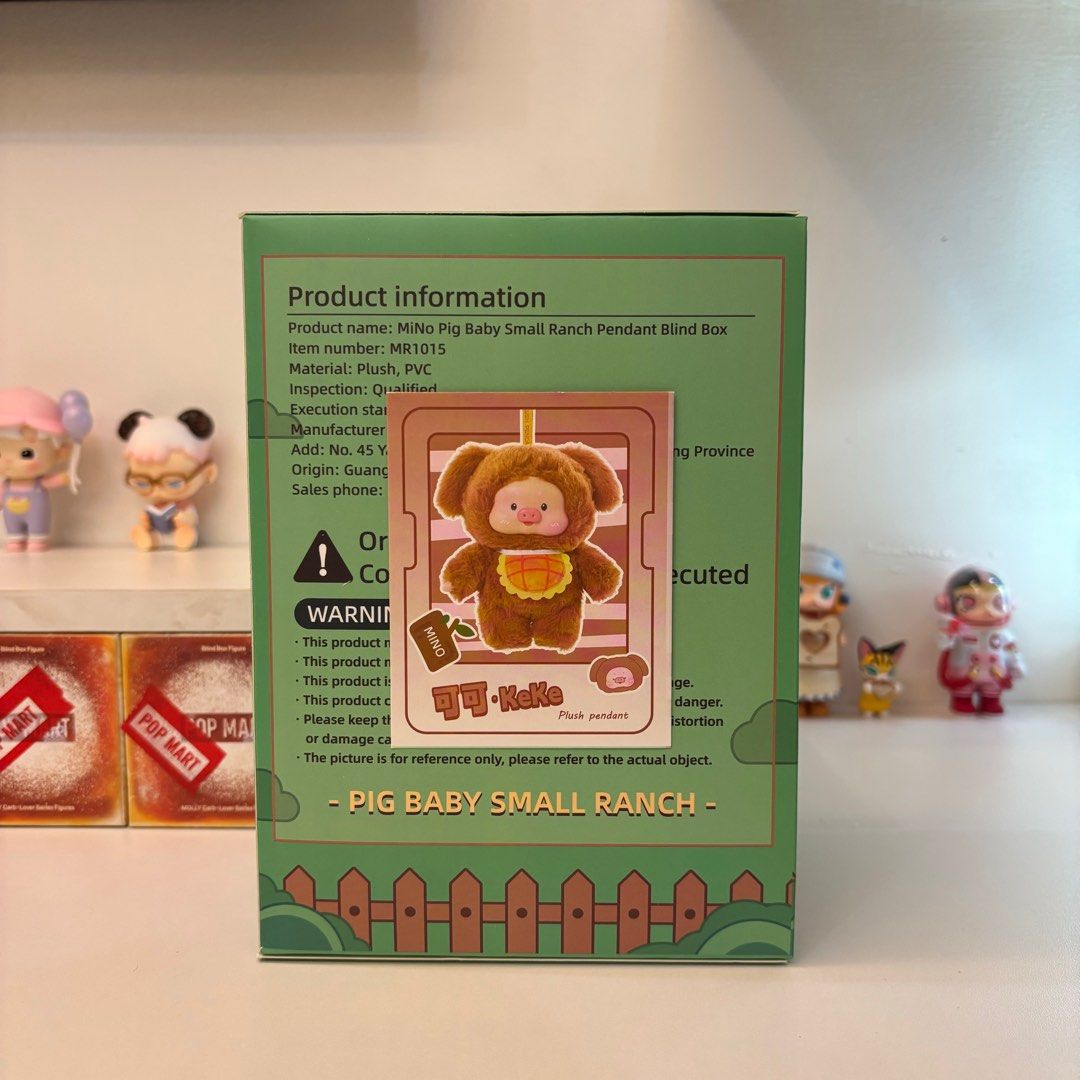 MINO PIG BABY SMALL RANCH (Category: Designer & Blind Box Toys) located in Manila. Submitted by jisoo.life (Listing ID 1342850040, Image 3). Description: MINO PIG BABY SMALL RANCH 🐷𓍼ֶָ֢⊹ ࣪ ˖ — all sealed foil ꩜ .ᐟ confirmed boxes: 🤎 KEKE (brown) 🤍 XUEXUE (white) 🩵💜 YUYU (blue violet).