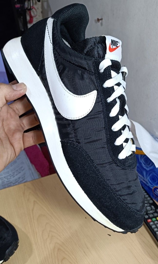 Nike Tailwind 79 Black White sneakers (20015) (Category: Sneakers) located in Manila. Submitted by rockymagna82486 (Listing ID 1342711486, Image 1). Description: Pre loved authentic Good condition Issues light stains,light heel drags Us men's 9 No box no to swap Location cubao.