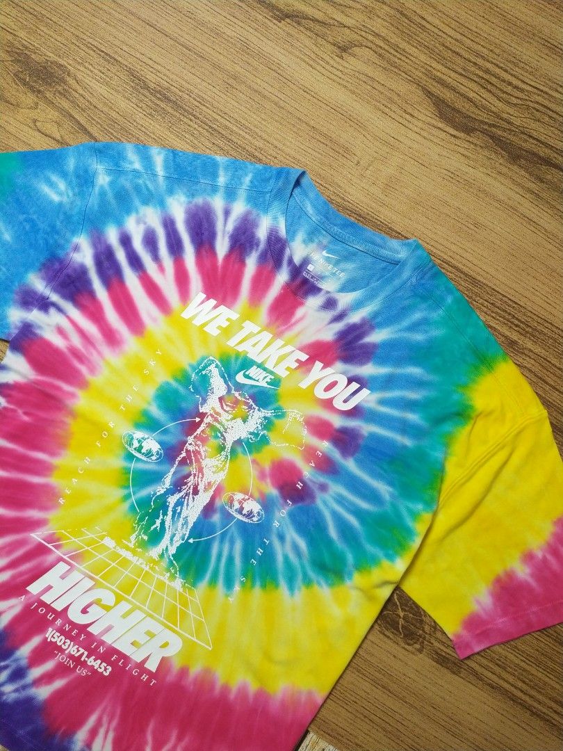 Nike Vibe Tie Dye Oversize T Shirt Fesyen Pria Pakaian Atasan di Carousell