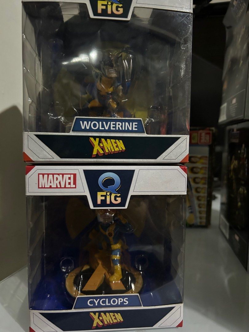 QFig X-Men Diorama Cyclops and Wolverine (Category: Figurines & Statues) located in Manila. Submitted by cxtremetoy17724 (Listing ID 1342763263, Image 1). Description: For Sale (set price Php 1,800.00) QFig X-Men Diorama Cyclops - 1,000 Wolverine - 1,000.