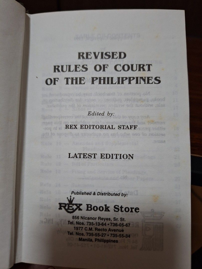 Revised Rules of Court- Codal (Category: Textbooks) located in Muntinlupa City. Submitted by magicalshoppers (Listing ID 1342782441, Image 2). Description: .