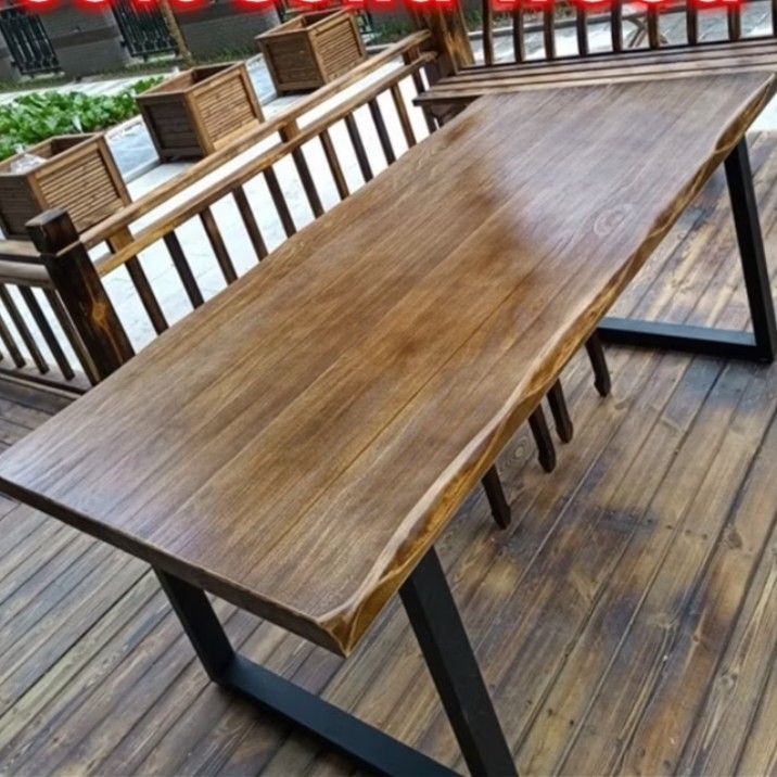 Solid Wood Dining Table (Category: Tables & Sets) located in Singapore. Submitted by Jayodere (Listing ID 1342809705, Image 1). Description: very heavy can fit up to six or either eight people to sit , taking up too much space as I've moved to small apartment would clean it upon collecting . self collection only . brought for 1k price super negotiable.