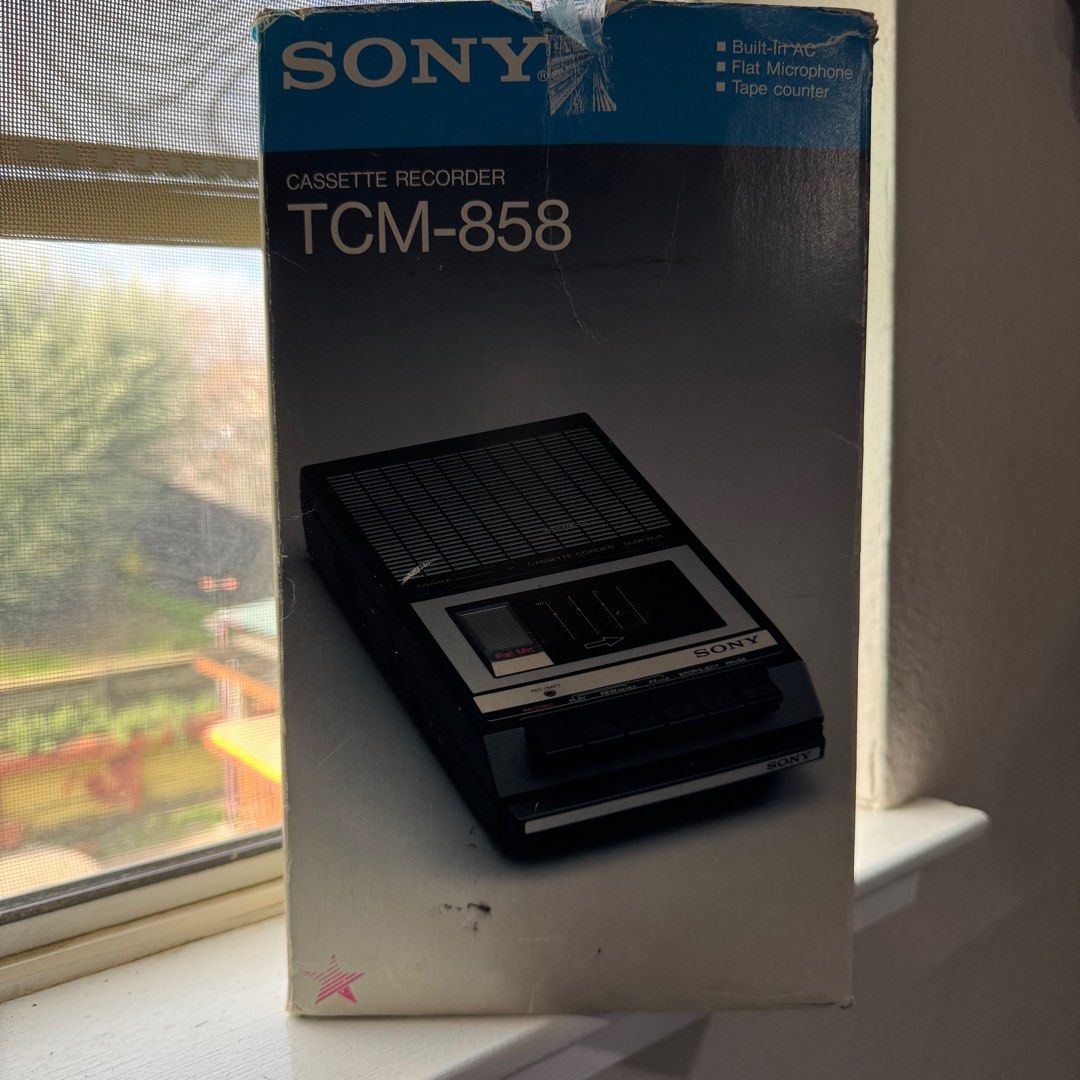 Sony cassette recorder TCM-858 (Category: Portable Music Players) located in Malolos. Submitted by midnightsky_ (Listing ID 1342700544, Image 2). Description: Sony cassette recorder TCM-858 with box and manual -In good condition -tested ok working ff, rev, tape player, and recorder Pm us for more information.