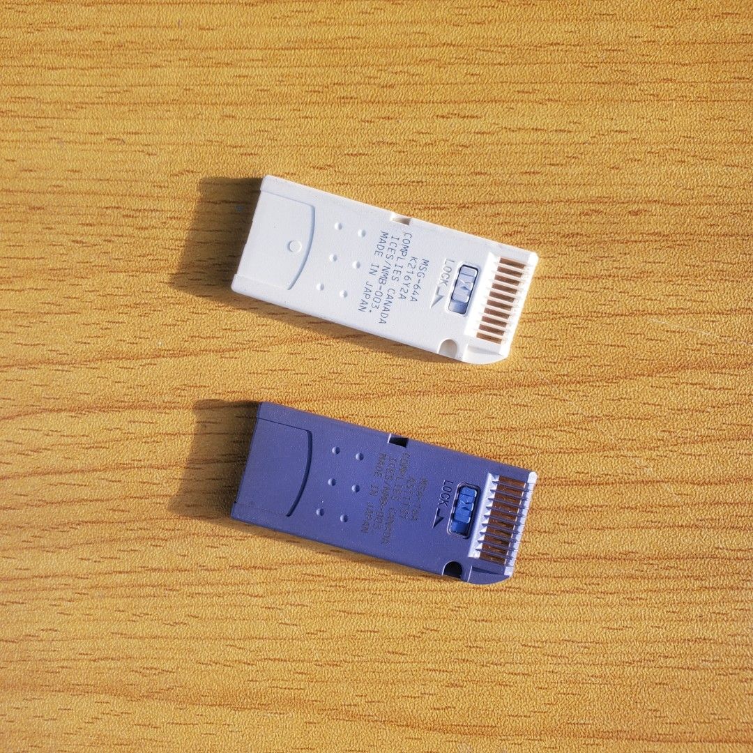 SONY Memory Stick card (Category: Camera Bags & Carriers) located in Pasay City. Submitted by corncube.collective (Listing ID 1342767307, Image 2). Description: sony memory stick working condition 16mb - 800php 64mb - 2,000php.