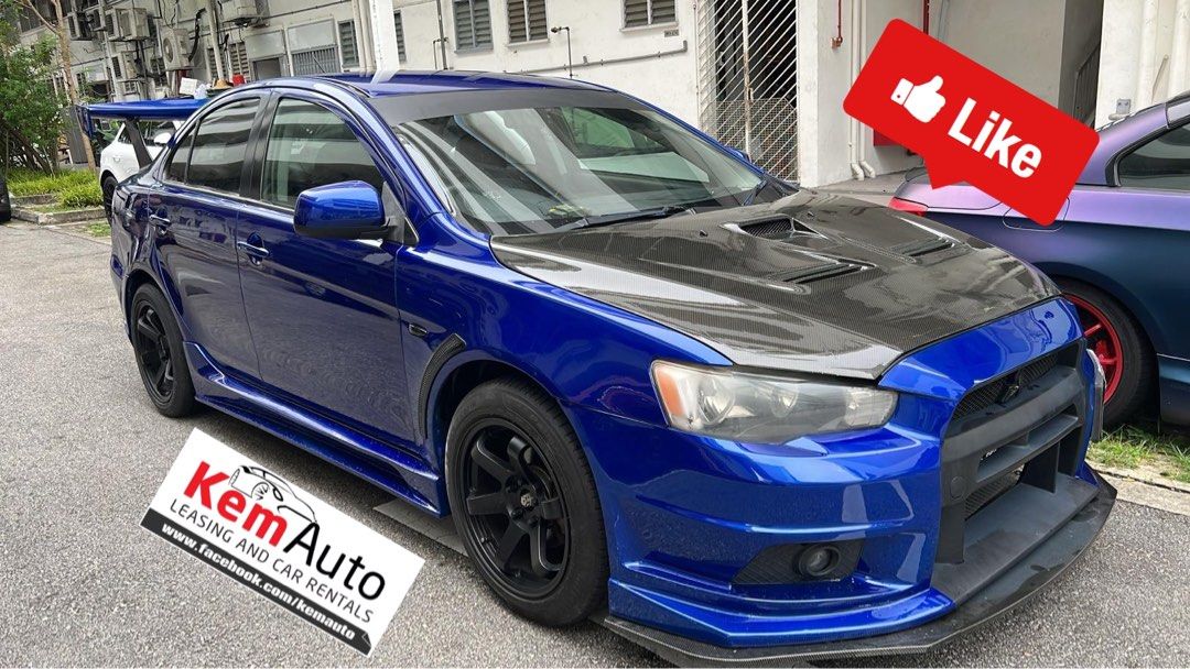Sporty Mod Mitsubishi Lancer EX 1.5A HKS EVO bodykit GT wing for rental ...