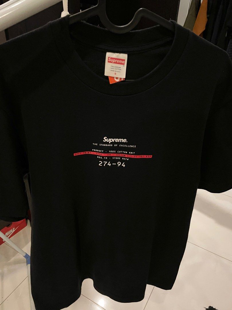 Supreme Standard Tee (Category: Tshirts & Polo Shirts ) located in Aparri. Submitted by johnrobertvea4 (Listing ID 1342849506, Image 2). Description: Supreme Standard Tee (Black) Size: Small Used once Purchased in Japan.